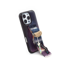 將圖片載入圖庫檢視器 SECOND UNIQUE NAME  星織綁帶手機殼 極光黑 (黑色邊框)
