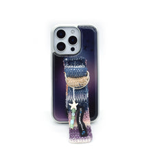 將圖片載入圖庫檢視器 SECOND UNIQUE NAME  星織綁帶手機殼 極光黑 (銀色邊框)
