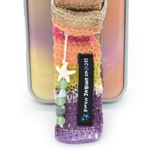 將圖片載入圖庫檢視器 SECOND UNIQUE NAME  星織綁帶手機殼 日落橘 (銀色邊框)
