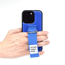 將圖片載入圖庫檢視器 SECOND UNIQUE NAME 克萊因藍指套手機殼 (黑色邊框)
