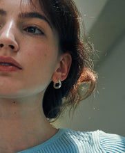 將圖片載入圖庫檢視器 VERTE Deux.silver.220 / vague 耳環 (銀色)
