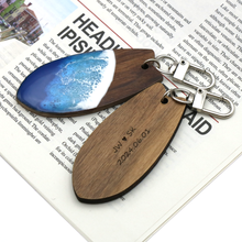將圖片載入圖庫檢視器 [WOODMENT] A Piece of Wave Keychain
