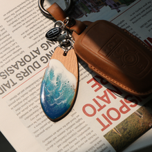 將圖片載入圖庫檢視器 [WOODMENT] A Piece of Wave Keychain
