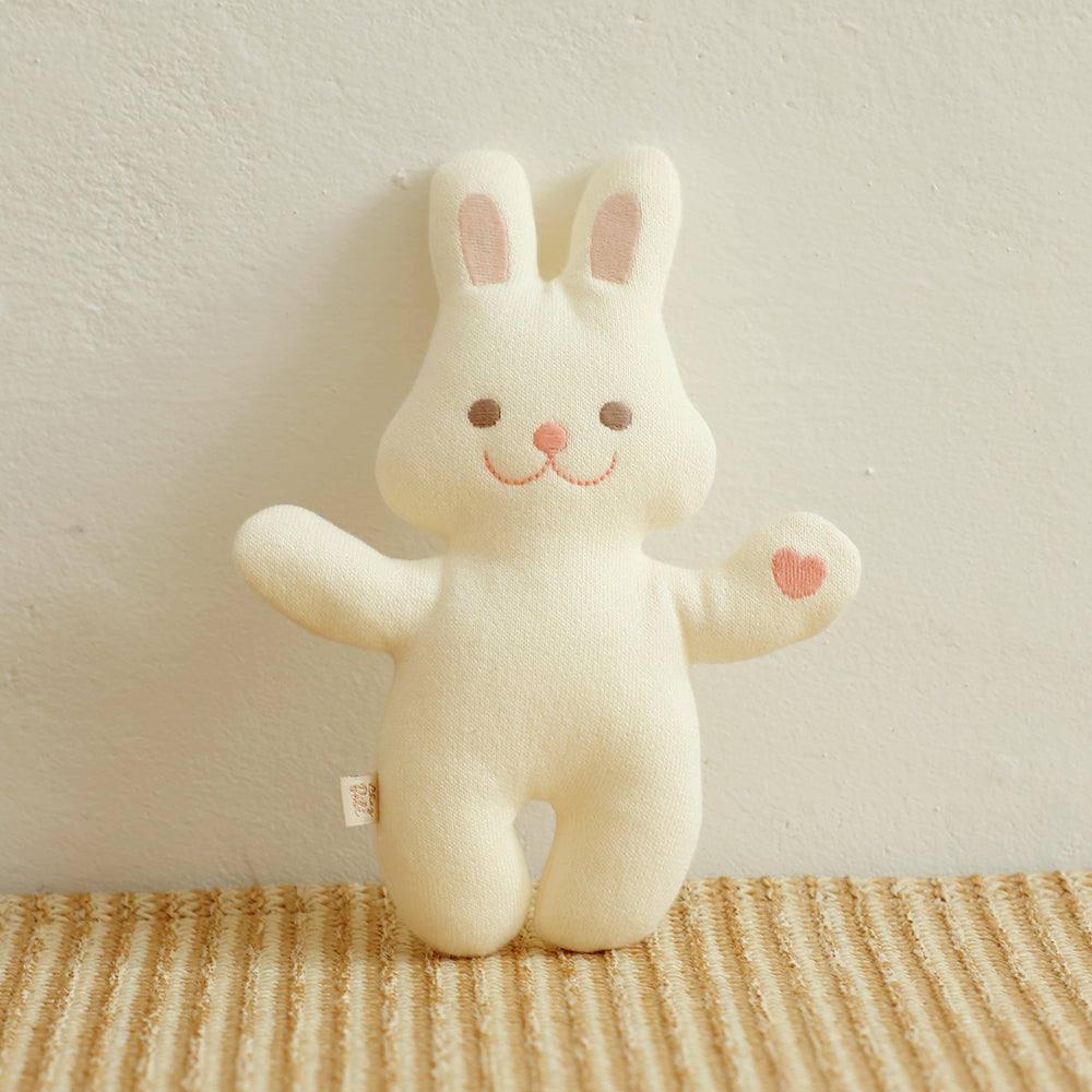CHEZ-BEBE 童趣動物小白兔安撫娃娃