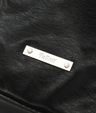 將圖片載入圖庫檢視器 FALLETT Sling Bag 兩用黑色皮革側背包
