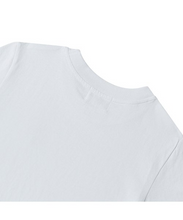 將圖片載入圖庫檢視器 BEYOND CLOSET 經典刺繡白色純棉短版T恤
