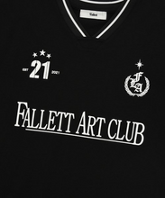 將圖片載入圖庫檢視器 FALLETT Art Club 足球黑色短袖T恤
