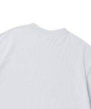 將圖片載入圖庫檢視器 BEYOND CLOSET 袖口浪漫愛心白色純棉短袖T恤
