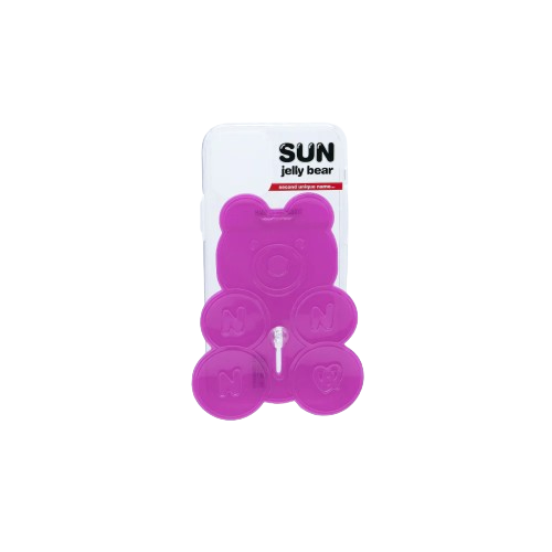 SECOND UNIQUE NAME 紫色果凍熊指套手機殼