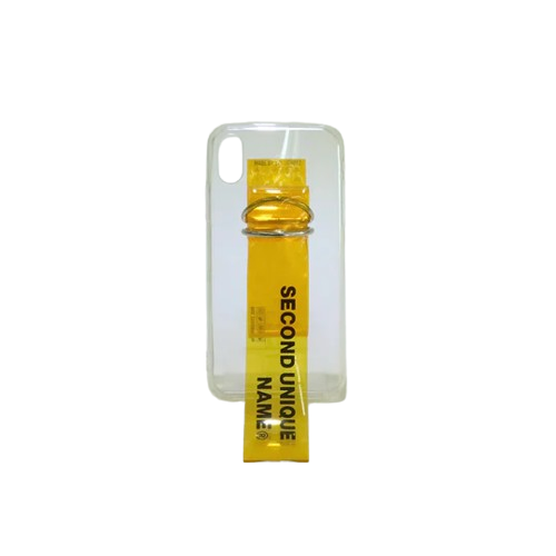 SECOND UNIQUE NAME 透明PVC黃色指套手機殼