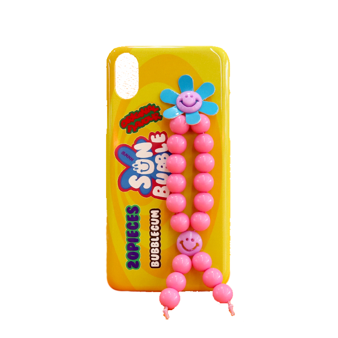 SECOND UNIQUE NAME 串珠指套手機殼_草莓粉