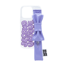 將圖片載入圖庫檢視器 SECOND UNIQUE NAME 紫色領結指套手機殼
