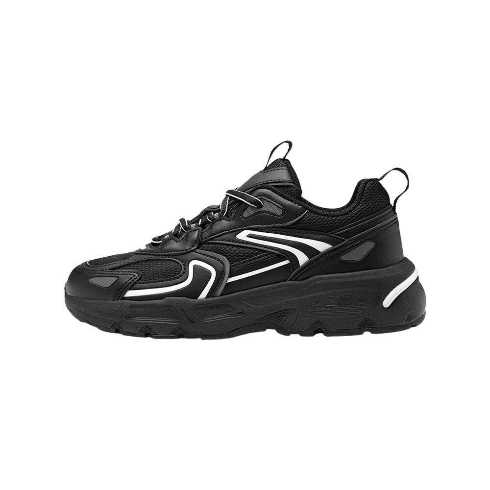 AKIII CLASSIC Titan 黑色個性流線厚底運動鞋