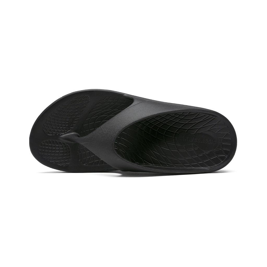 AKIII CLASSIC Cloud Recovery Flipflop V2 全黑色輕量夾腳拖鞋