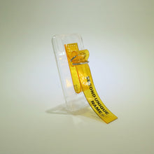 將圖片載入圖庫檢視器 SECOND UNIQUE NAME 透明PVC黃色指套手機殼
