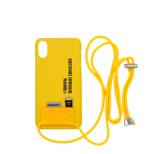 將圖片載入圖庫檢視器 SECOND UNIQUE NAME 黃色吊環背帶手機殼
