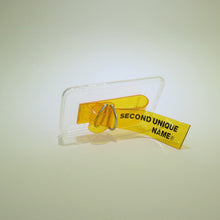 將圖片載入圖庫檢視器 SECOND UNIQUE NAME 透明PVC黃色指套手機殼
