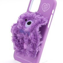 將圖片載入圖庫檢視器 SECOND UNIQUE NAME 紫色熊絨毛玩偶手機殼
