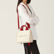 將圖片載入圖庫檢視器 MARHEN.J Rico Mini 米白配紅色帆布包
