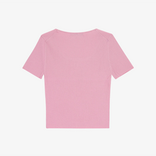 將圖片載入圖庫檢視器 CITYBREEZE Logo刺繡粉色螺紋T恤 ((G)IDLE曹薇娟同款)
