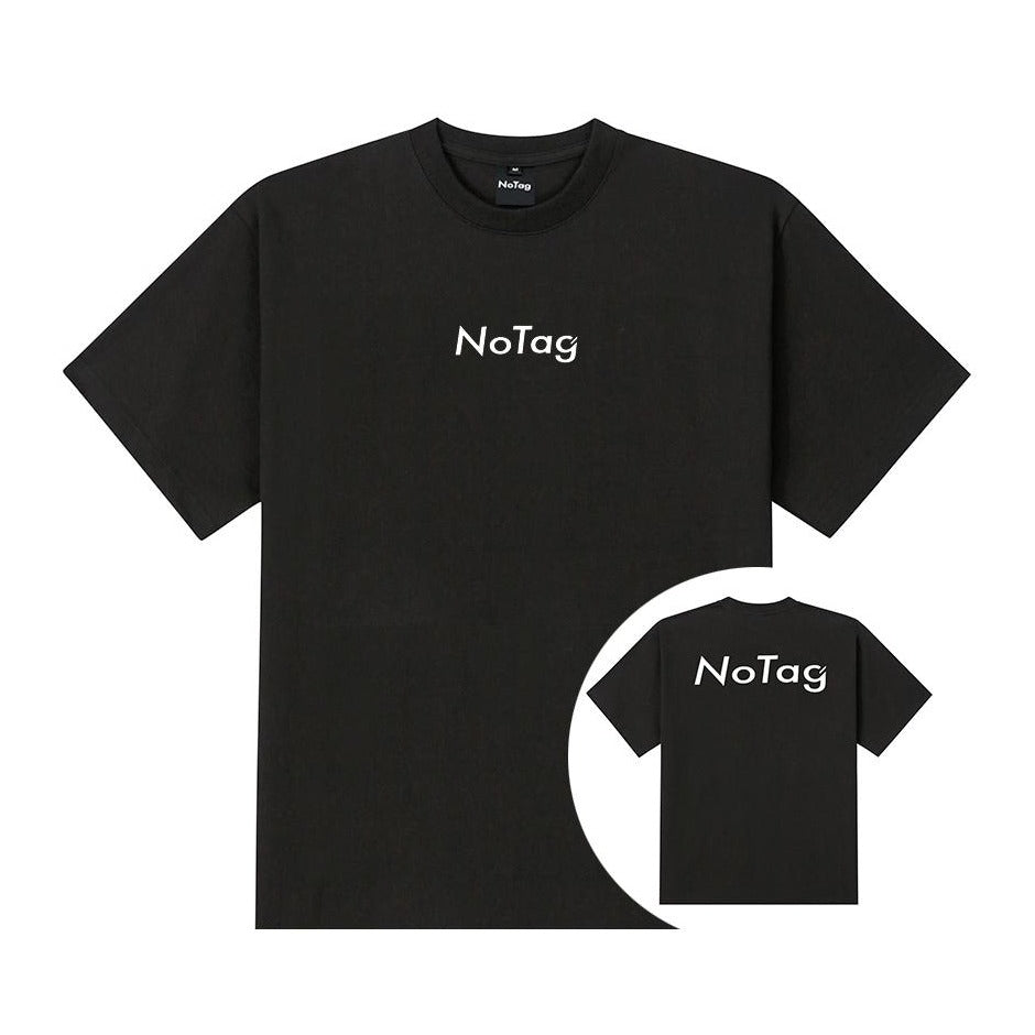 NOTAG Logo 純棉短袖T恤_黑色