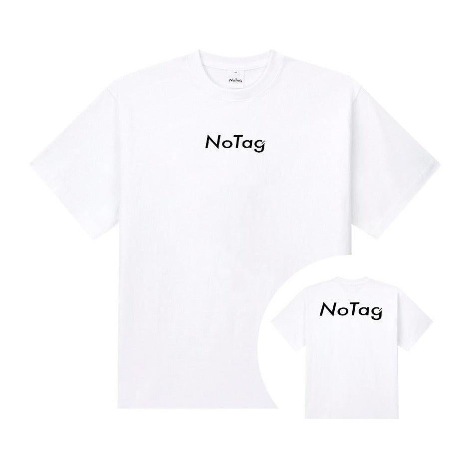 NOTAG Logo 純棉短袖T恤_白色