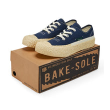 將圖片載入圖庫檢視器 BAKE-SOLE Crust 深藍x米鞋底帆布鞋
