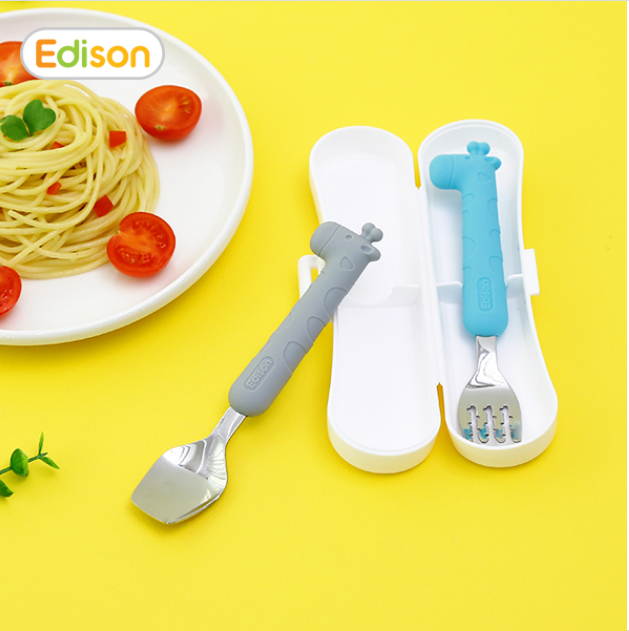EDISON 韓國 兒童專用 矽膠餐具組
