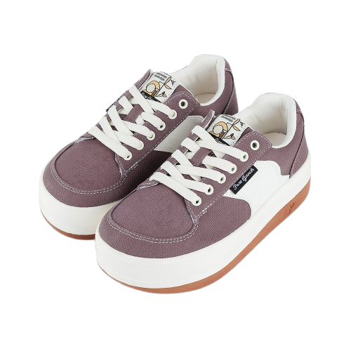 POSE GANCH Mummum C.V 紫色厚底麵包帆布鞋 (IVE REI同款)