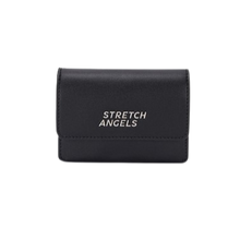 將圖片載入圖庫檢視器 STRETCH ANGELS Flap 黑色迷你兩用側背包
